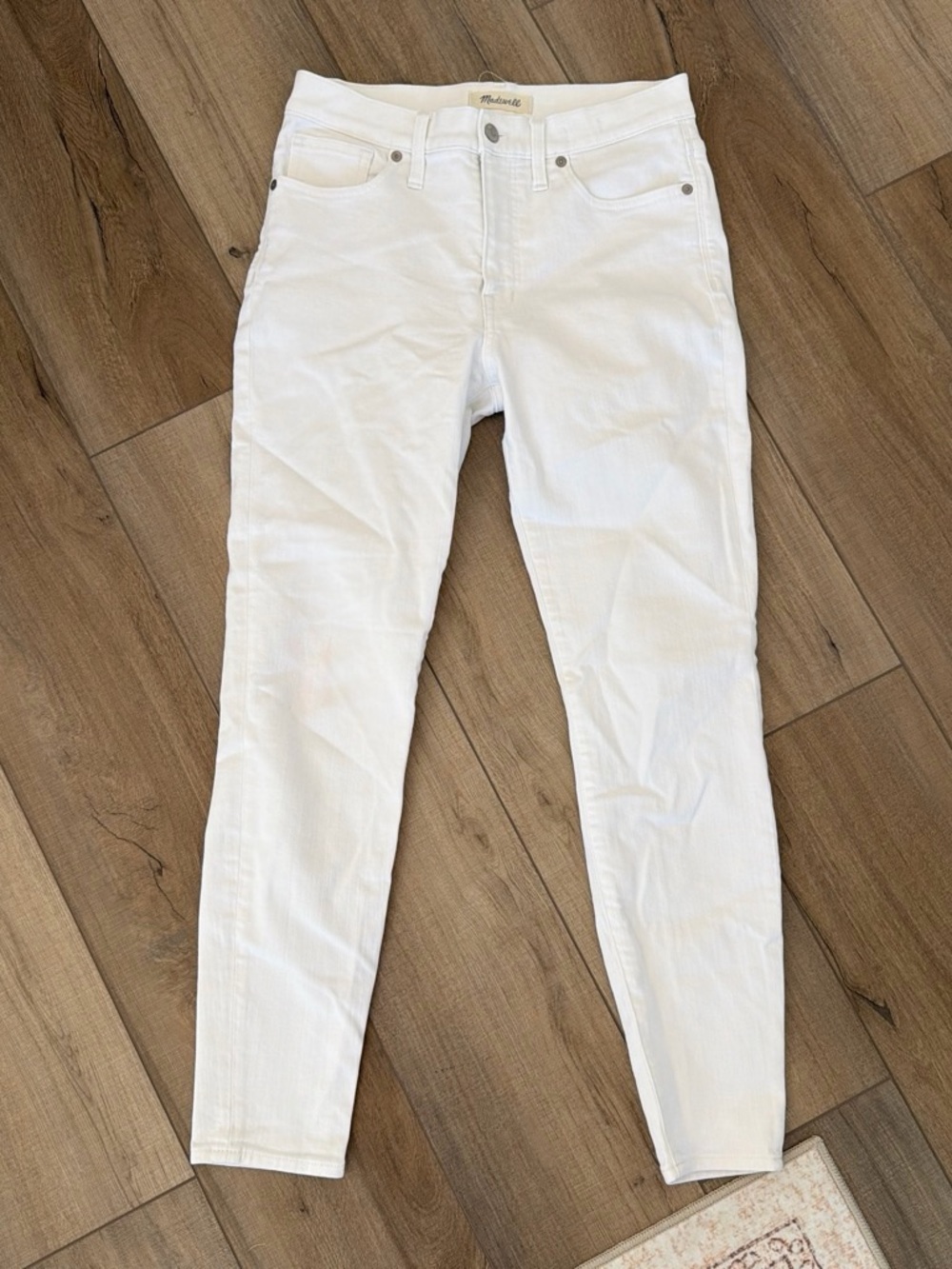 Madewell White High-Rise Skinny Jeans - Women’s Slim Fit